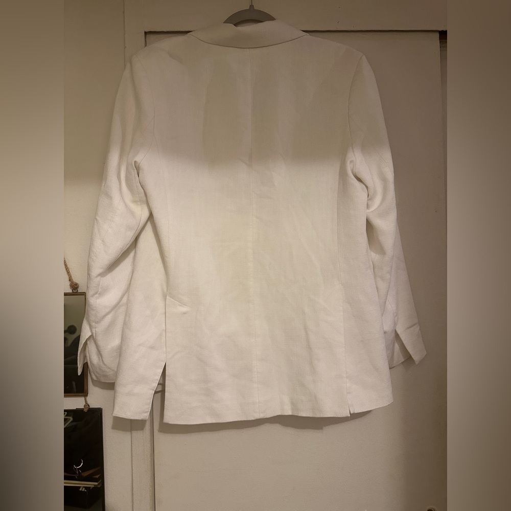 Samsoe Lazy Blazer in White Size Small - Picture 8 of 9